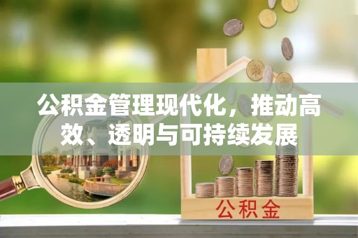 六龟公积金管理现代化，推动高效、透明与可持续发展