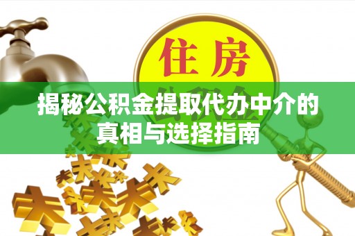 六龟揭秘公积金提取代办中介的真相与选择指南