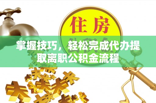 六龟掌握技巧，轻松完成代办提取离职公积金流程