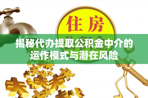 六龟揭秘代办提取公积金中介的运作模式与潜在风险