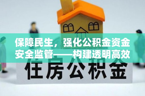 六龟保障民生，强化公积金资金安全监管——构建透明高效的管理体系