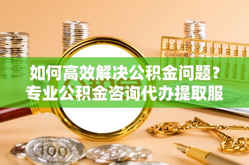 六龟如何高效解决公积金问题？专业公积金咨询代办提取服务来帮你