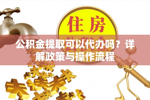 六龟公积金提取可以代办吗？详解政策与操作流程