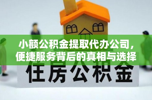 六龟小额公积金提取代办公司，便捷服务背后的真相与选择