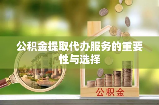 六龟公积金提取代办服务的重要性与选择