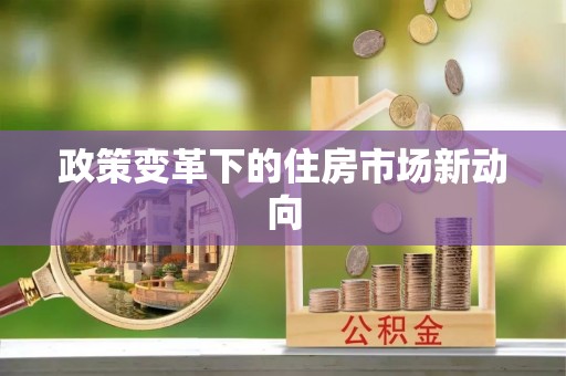 六龟政策变革下的住房市场新动向